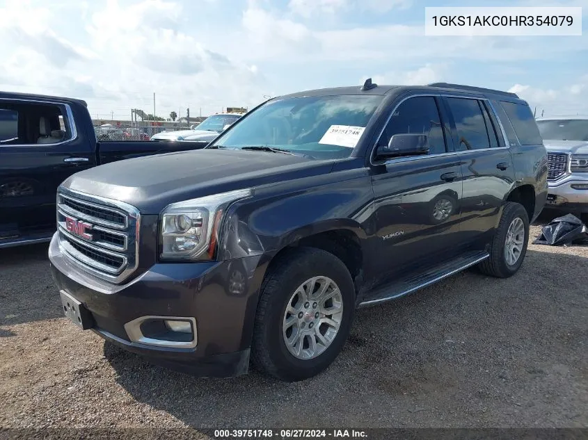 1GKS1AKC0HR354079 2017 GMC Yukon Sle