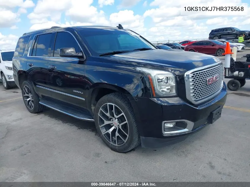 1GKS1CKJ7HR375568 2017 GMC Yukon Denali