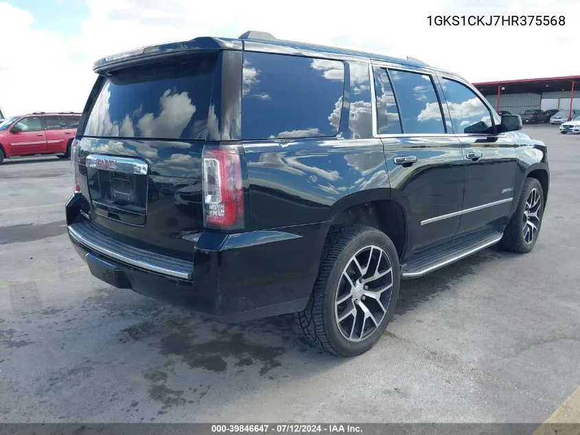 1GKS1CKJ7HR375568 2017 GMC Yukon Denali