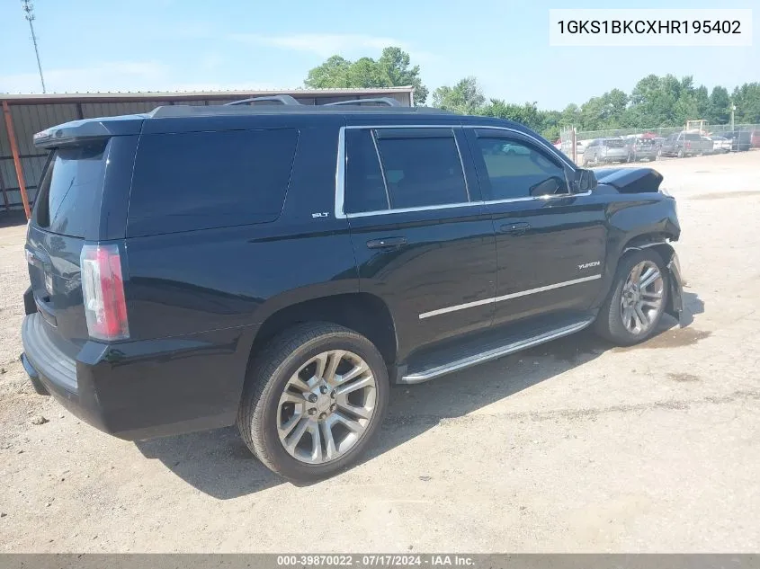 1GKS1BKCXHR195402 2017 GMC Yukon Slt