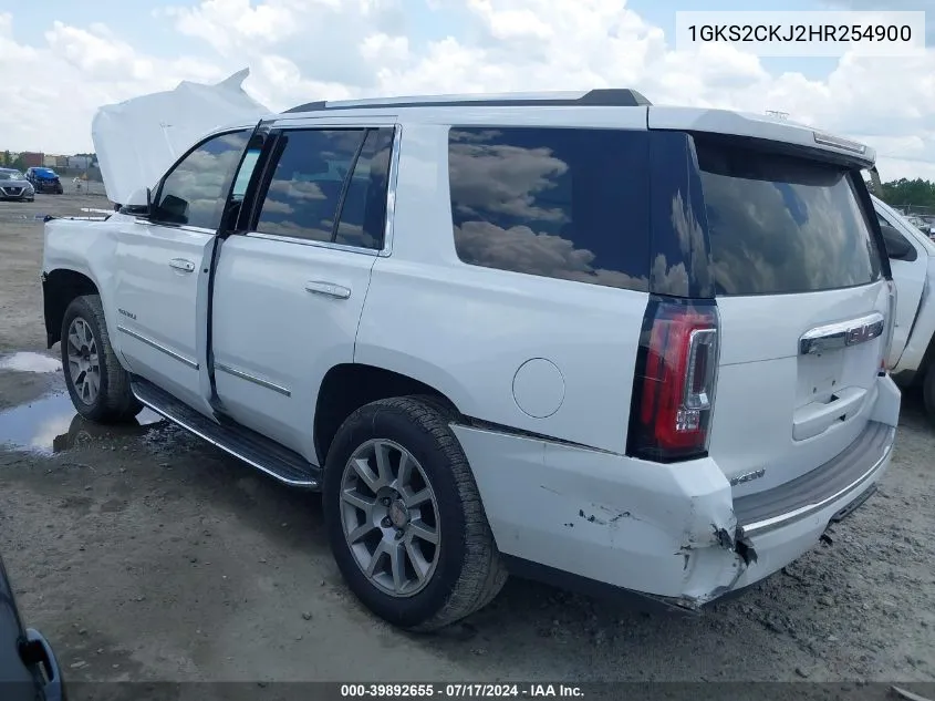 1GKS2CKJ2HR254900 2017 GMC Yukon Denali