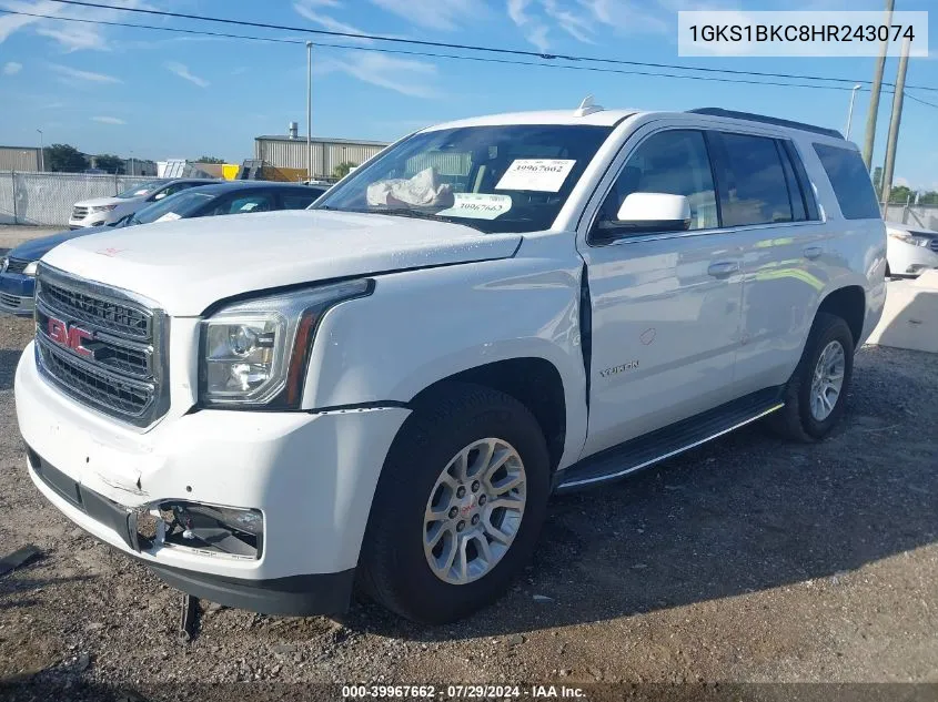 1GKS1BKC8HR243074 2017 GMC Yukon Slt