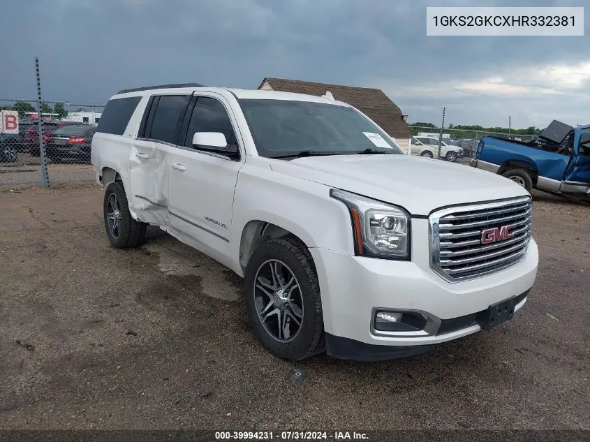 1GKS2GKCXHR332381 2017 GMC Yukon Xl Slt