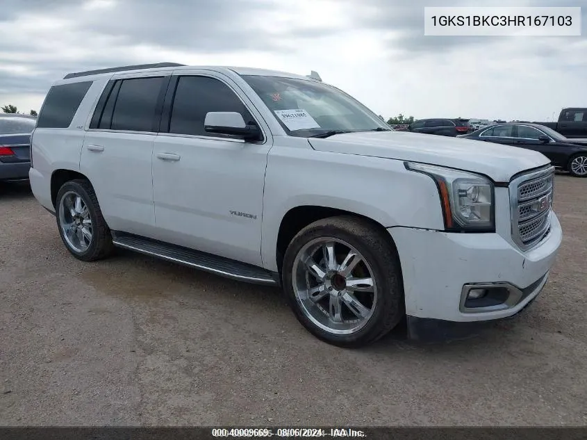 1GKS1BKC3HR167103 2017 GMC Yukon Slt