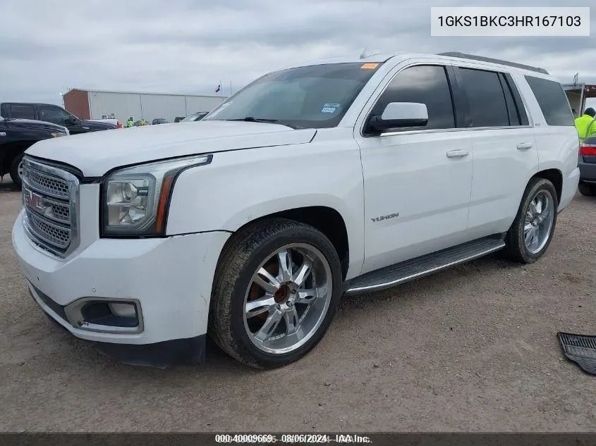 1GKS1BKC3HR167103 2017 GMC Yukon Slt