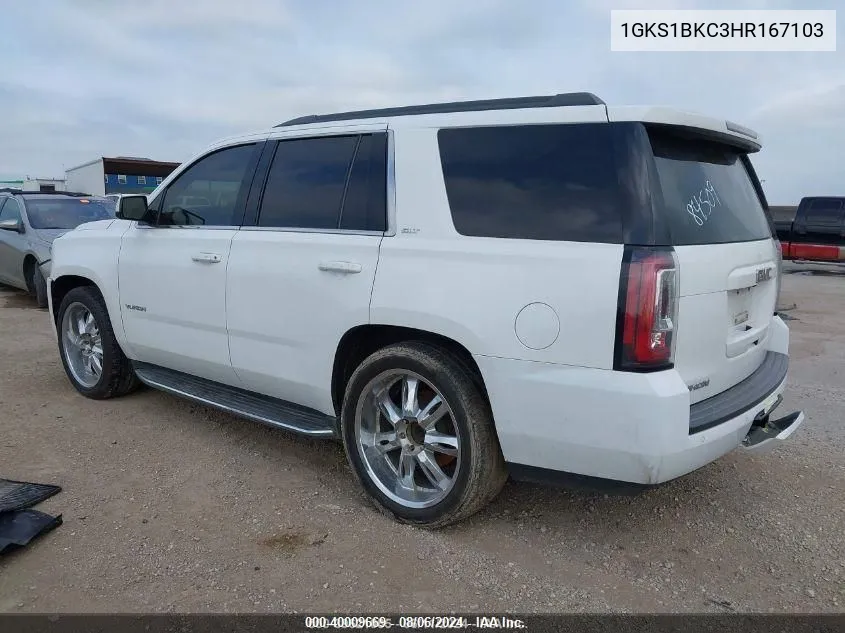 1GKS1BKC3HR167103 2017 GMC Yukon Slt