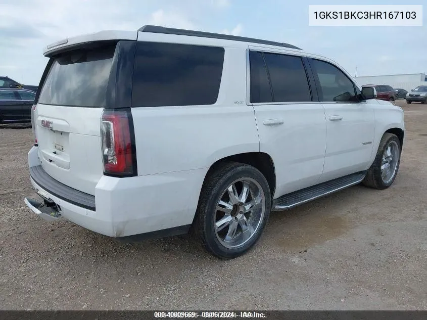 1GKS1BKC3HR167103 2017 GMC Yukon Slt