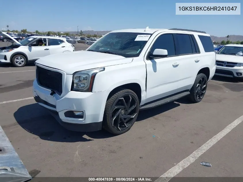 2017 GMC Yukon Slt VIN: 1GKS1BKC6HR241047 Lot: 40047839