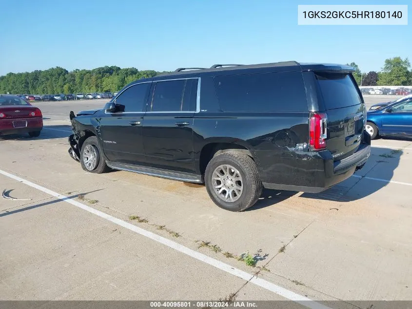 1GKS2GKC5HR180140 2017 GMC Yukon Xl Slt