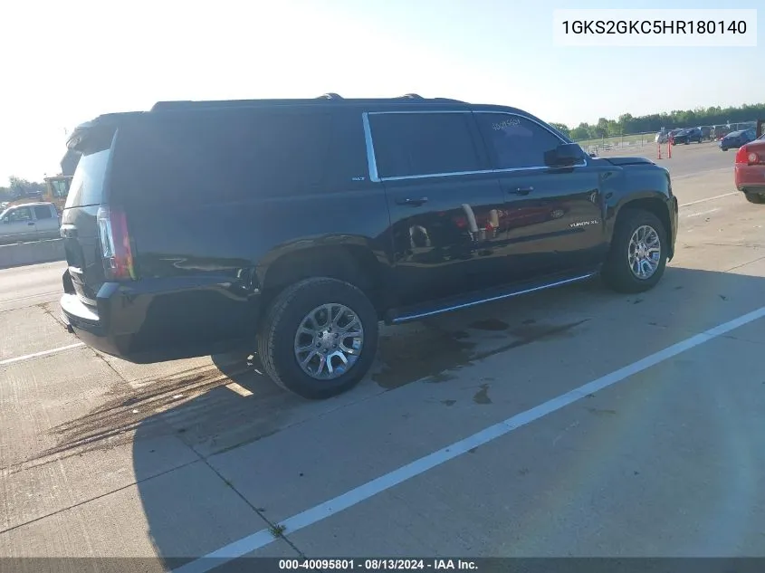 1GKS2GKC5HR180140 2017 GMC Yukon Xl Slt