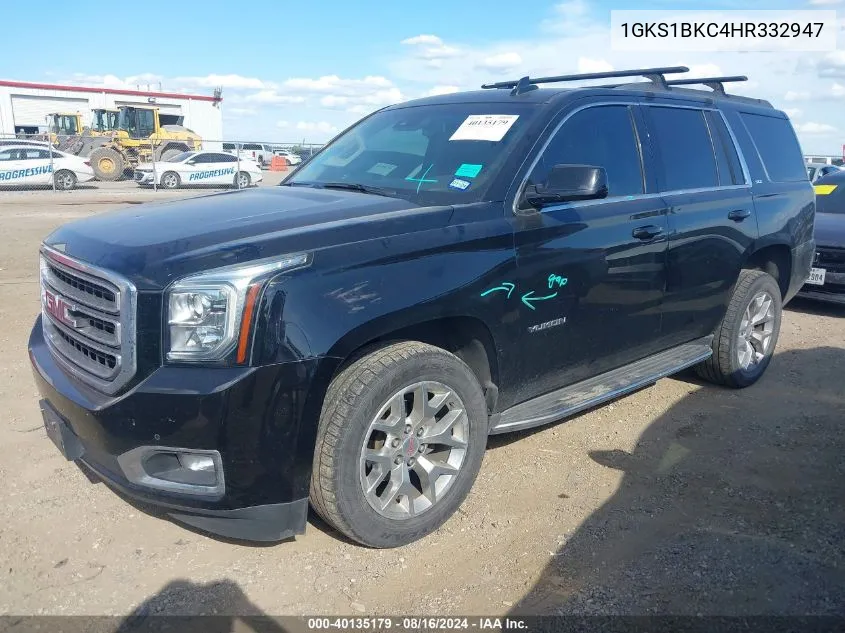 2017 GMC Yukon Slt VIN: 1GKS1BKC4HR332947 Lot: 40135179