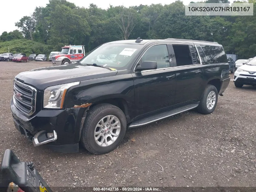 1GKS2GKC7HR183167 2017 GMC Yukon Xl Slt