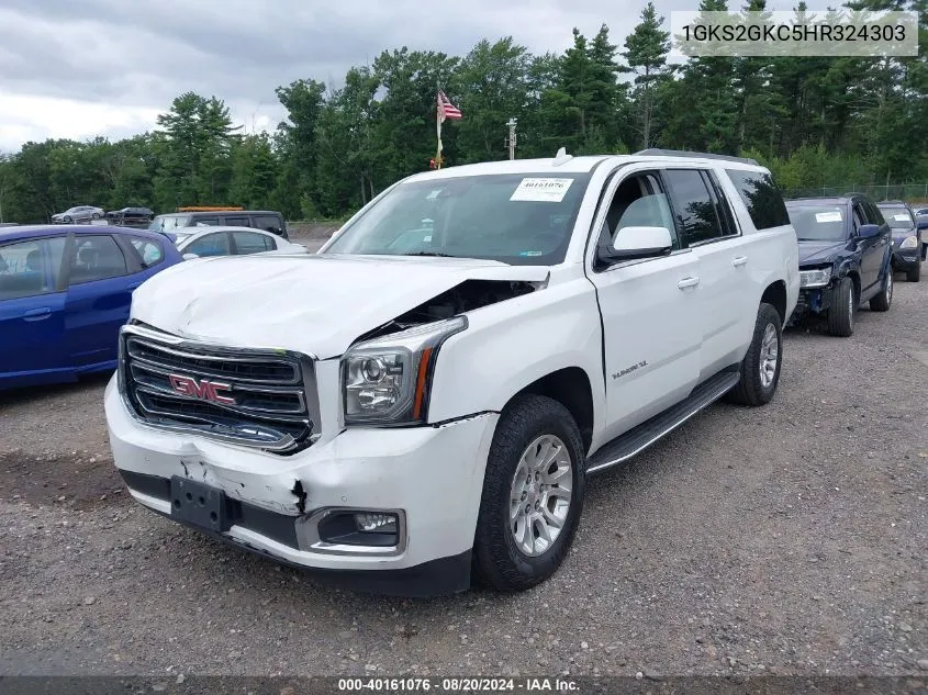 1GKS2GKC5HR324303 2017 GMC Yukon Xl Slt