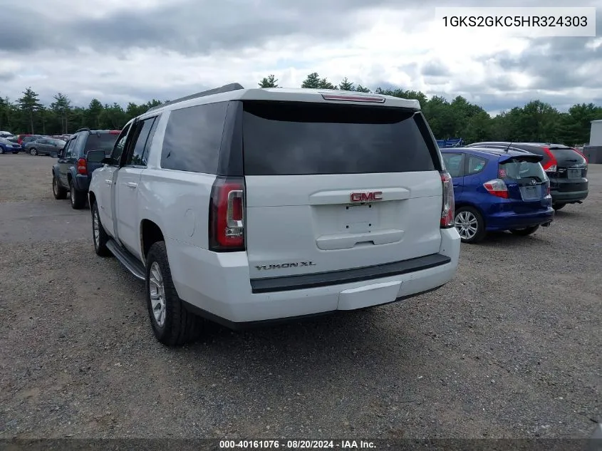 1GKS2GKC5HR324303 2017 GMC Yukon Xl Slt