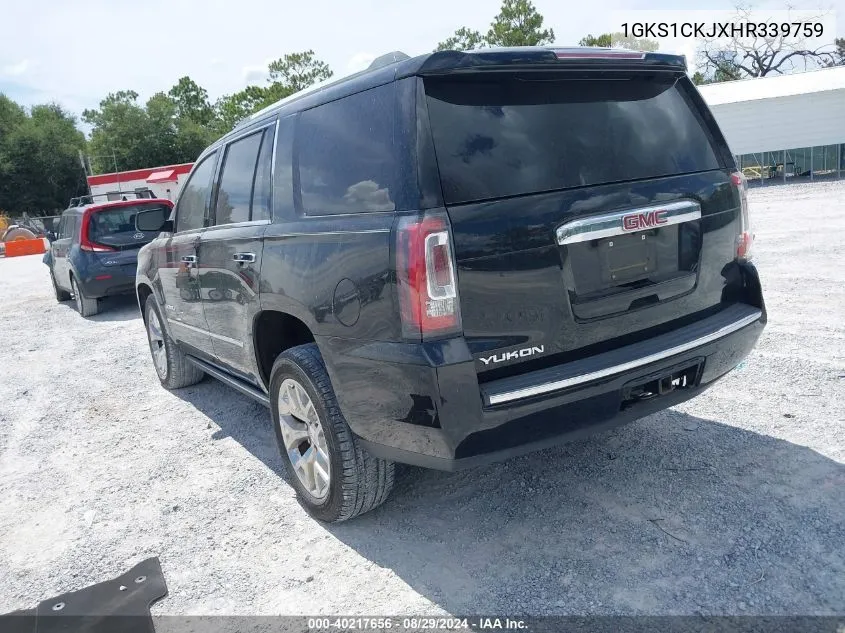 1GKS1CKJXHR339759 2017 GMC Yukon Denali