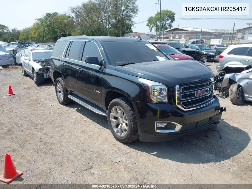 2017 GMC Yukon Sle VIN: 1GKS2AKCXHR205417 Lot: 40218575