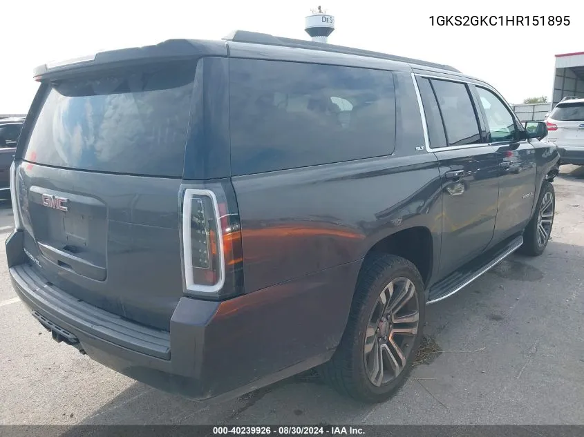 1GKS2GKC1HR151895 2017 GMC Yukon Xl Slt