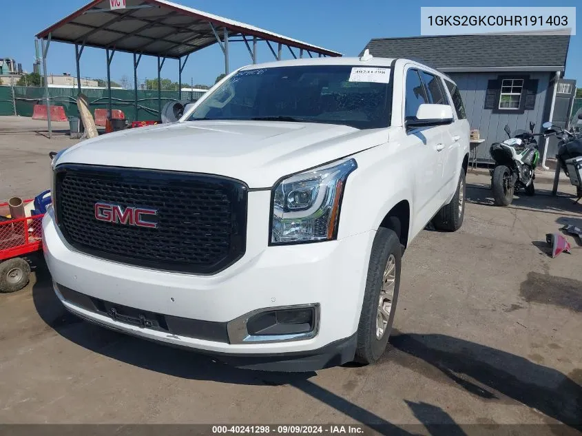 2017 GMC Yukon Xl Slt VIN: 1GKS2GKC0HR191403 Lot: 40241298