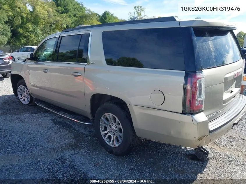 1GKS2GKC0HR319476 2017 GMC Yukon Xl Slt