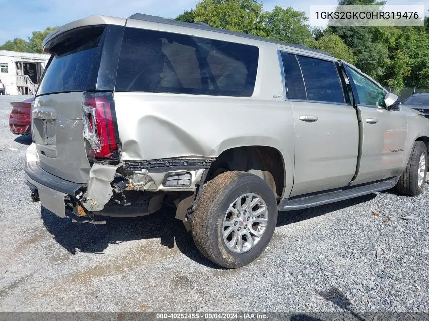 2017 GMC Yukon Xl Slt VIN: 1GKS2GKC0HR319476 Lot: 40252455