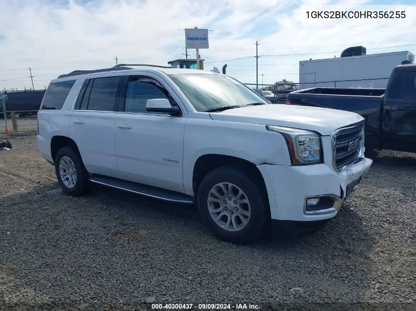 2017 GMC Yukon Slt VIN: 1GKS2BKC0HR356255 Lot: 40300437