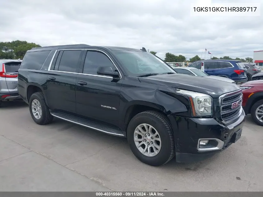 2017 GMC Yukon Xl Slt VIN: 1GKS1GKC1HR389717 Lot: 40315560