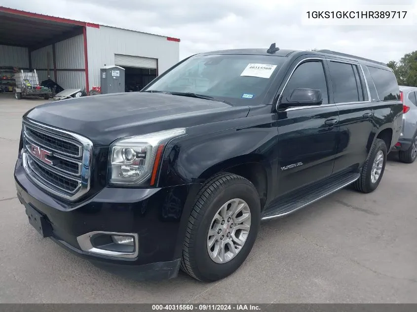 2017 GMC Yukon Xl Slt VIN: 1GKS1GKC1HR389717 Lot: 40315560