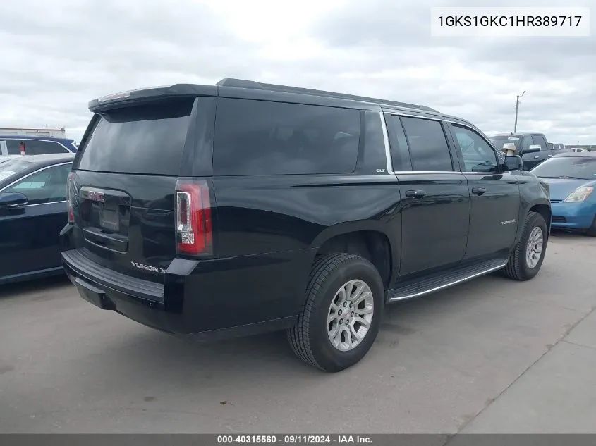 2017 GMC Yukon Xl Slt VIN: 1GKS1GKC1HR389717 Lot: 40315560