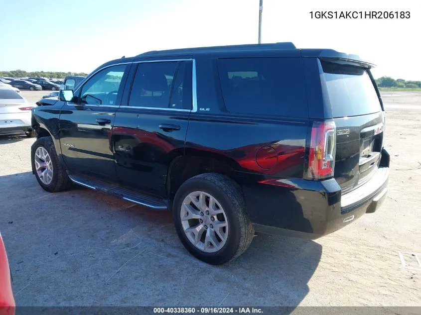 1GKS1AKC1HR206183 2017 GMC Yukon Sle