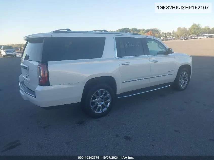 2017 GMC Yukon Xl Denali VIN: 1GKS2HKJXHR162107 Lot: 40342776