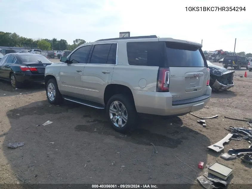 2017 GMC Yukon Slt VIN: 1GKS1BKC7HR354294 Lot: 40356061