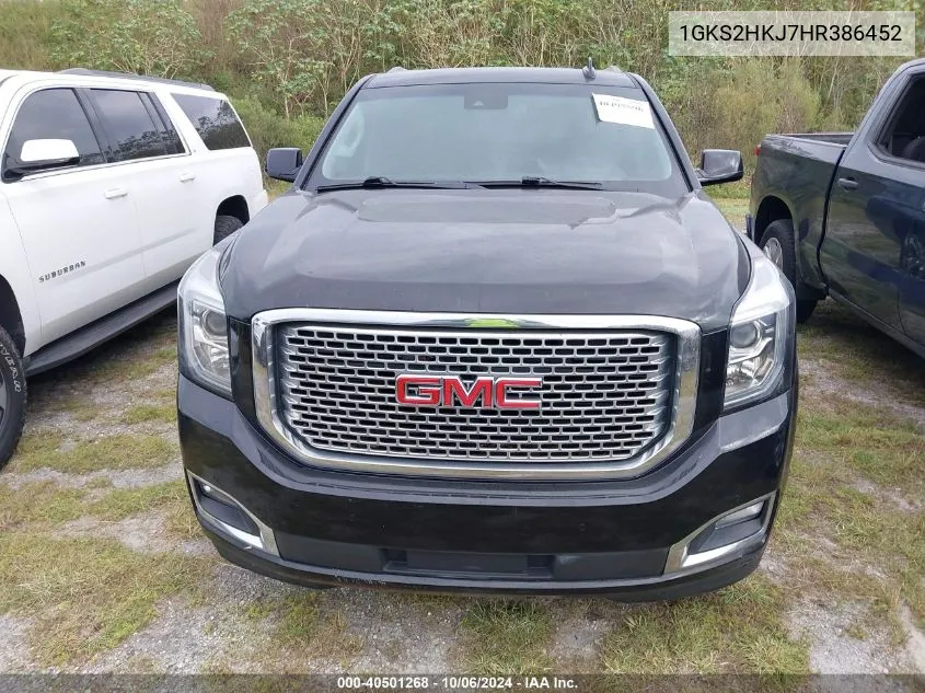 2017 GMC Yukon Xl Denali VIN: 1GKS2HKJ7HR386452 Lot: 40501268