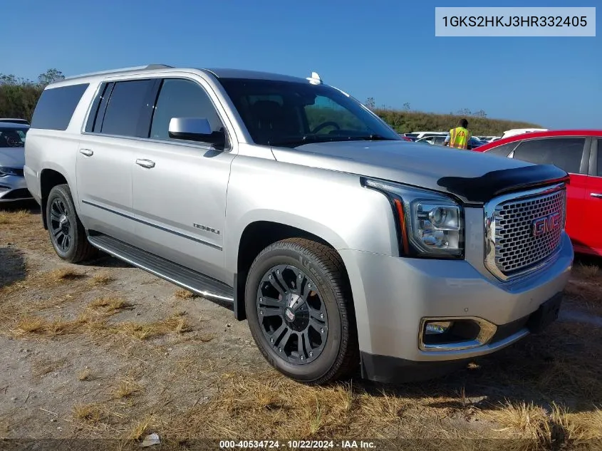 2017 GMC Yukon Xl Denali VIN: 1GKS2HKJ3HR332405 Lot: 40534724