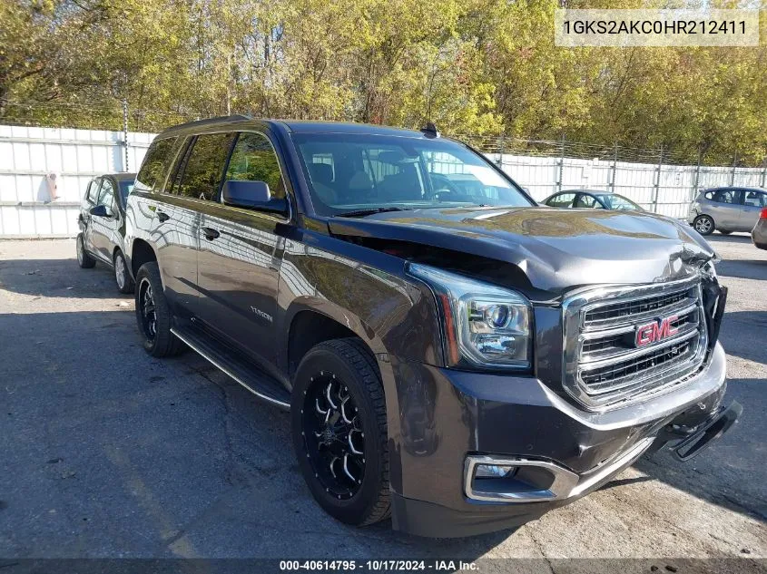 2017 GMC Yukon Sle VIN: 1GKS2AKC0HR212411 Lot: 40614795