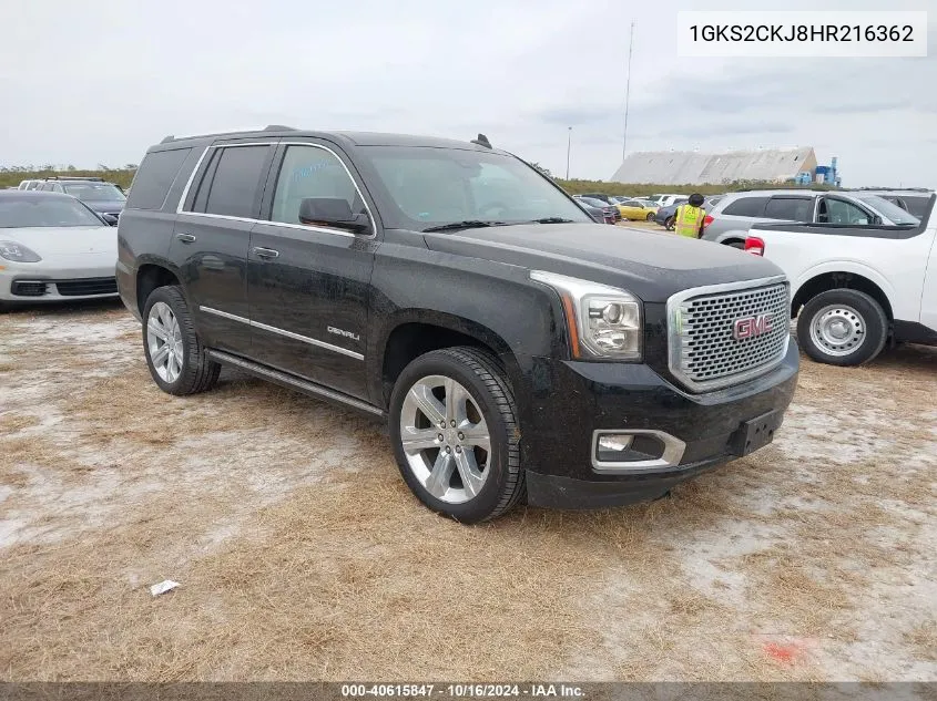 2017 GMC Yukon Denali VIN: 1GKS2CKJ8HR216362 Lot: 40615847