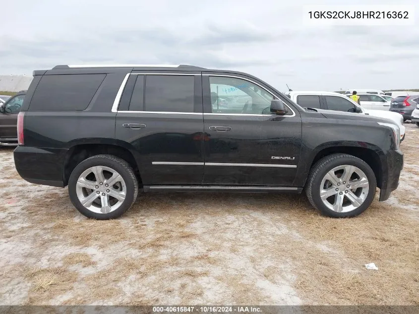 1GKS2CKJ8HR216362 2017 GMC Yukon Denali