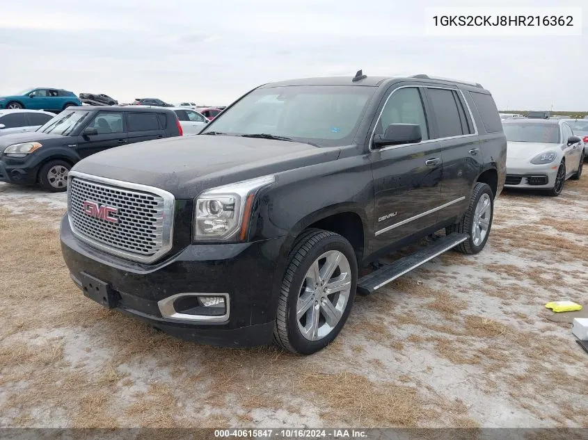 1GKS2CKJ8HR216362 2017 GMC Yukon Denali