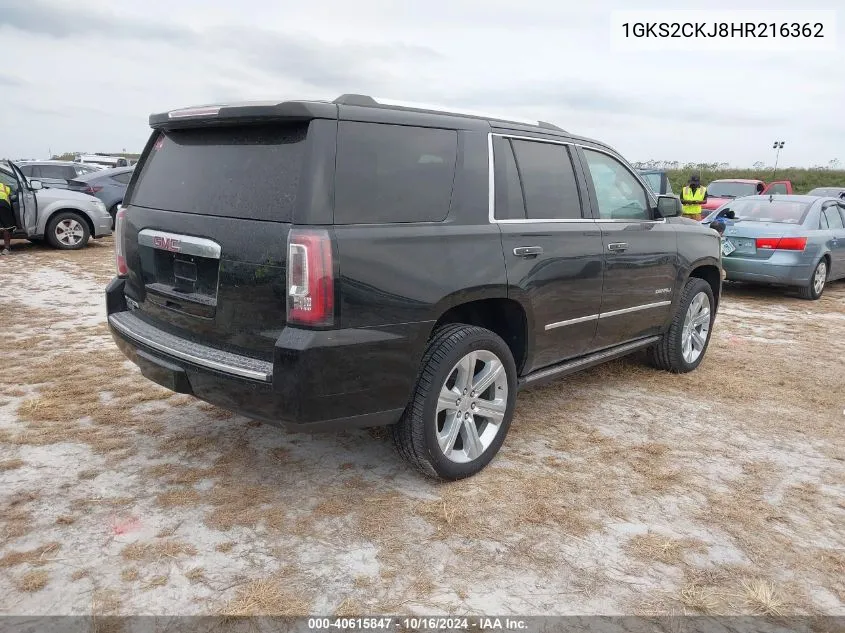 2017 GMC Yukon Denali VIN: 1GKS2CKJ8HR216362 Lot: 40615847