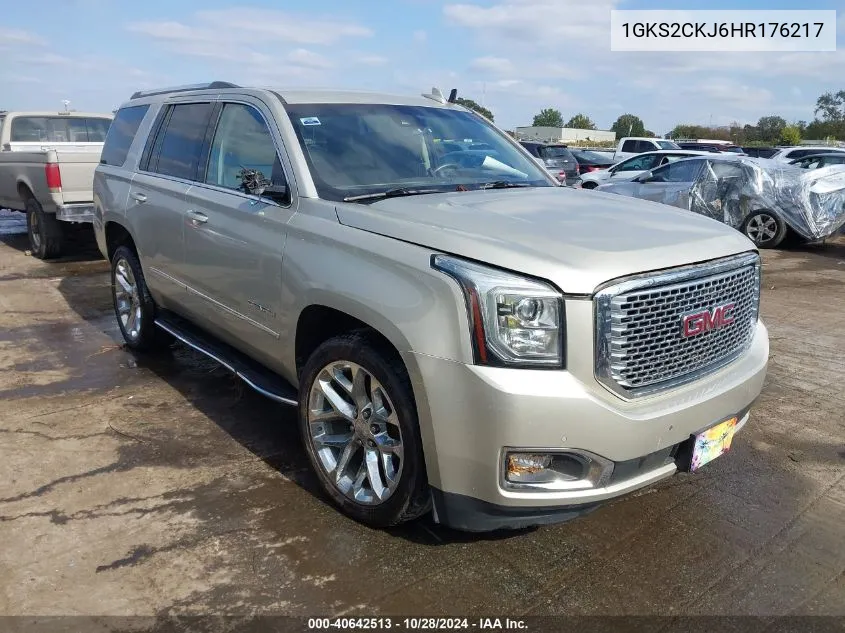 2017 GMC Yukon Denali VIN: 1GKS2CKJ6HR176217 Lot: 40642513