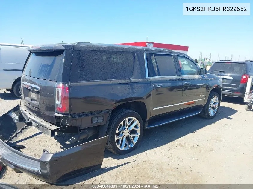 2017 GMC Yukon Xl Denali VIN: 1GKS2HKJ5HR329652 Lot: 40646391