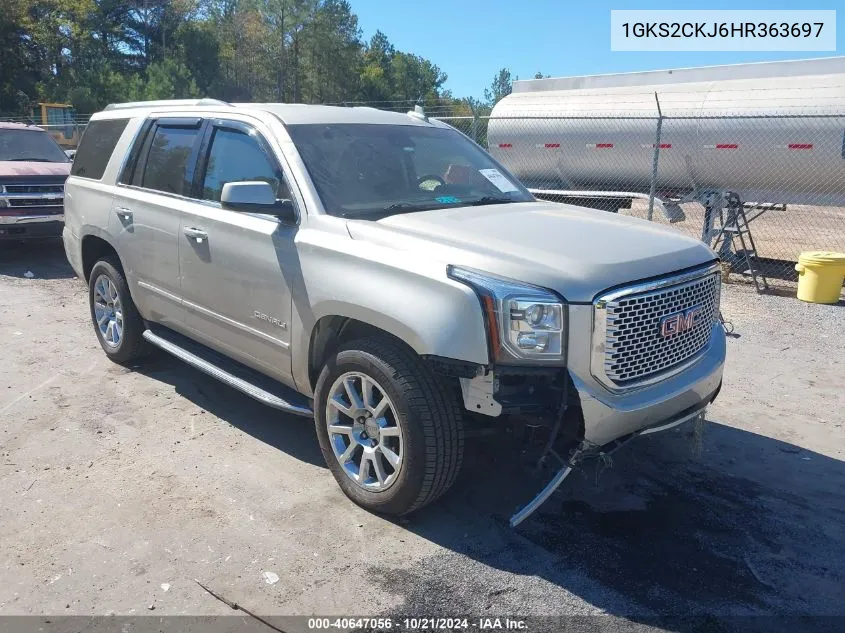 1GKS2CKJ6HR363697 2017 GMC Yukon Denali