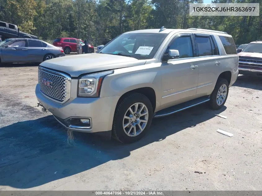 1GKS2CKJ6HR363697 2017 GMC Yukon Denali