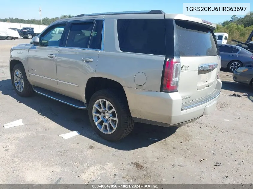 1GKS2CKJ6HR363697 2017 GMC Yukon Denali