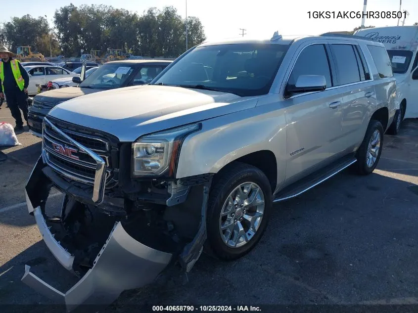 2017 GMC Yukon Sle VIN: 1GKS1AKC6HR308501 Lot: 40658790