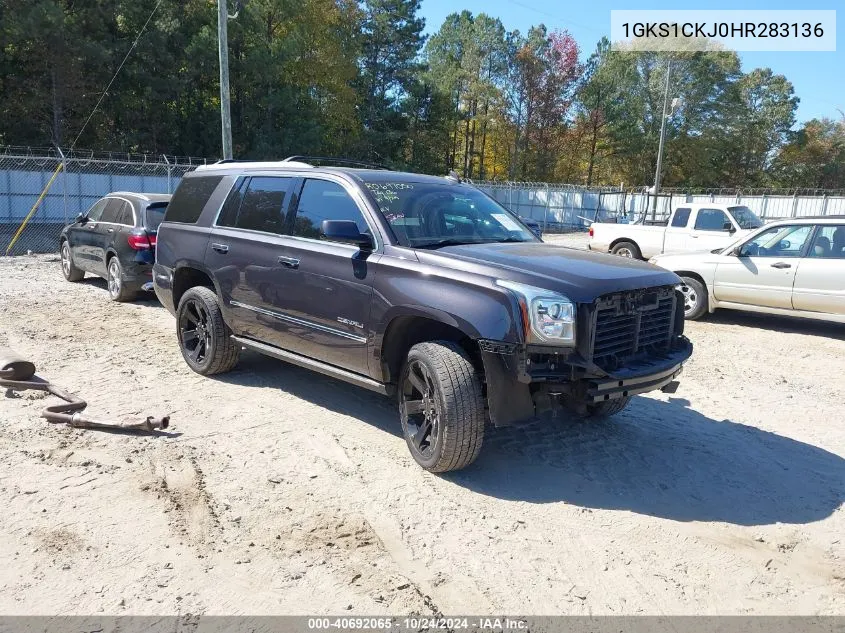 2017 GMC Yukon Denali VIN: 1GKS1CKJ0HR283136 Lot: 40692065