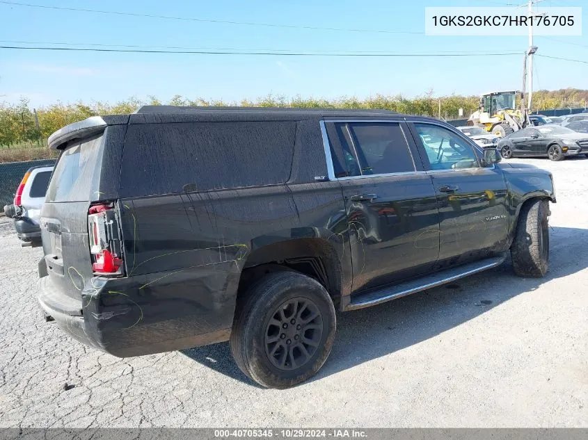 2017 GMC Yukon Xl Slt VIN: 1GKS2GKC7HR176705 Lot: 40705345