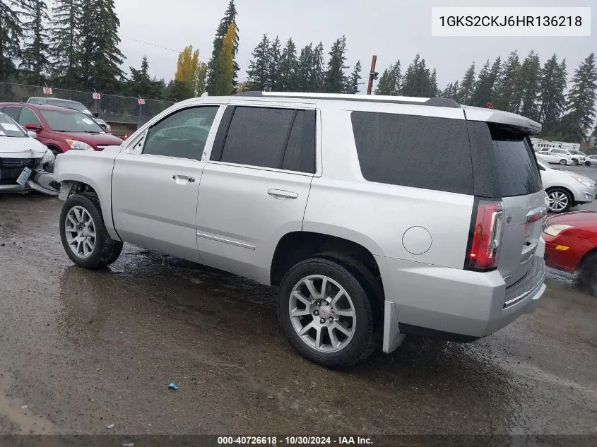 1GKS2CKJ6HR136218 2017 GMC Yukon Denali