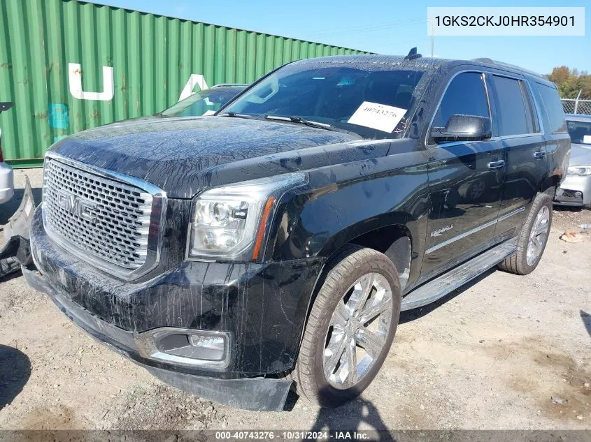 2017 GMC Yukon Denali VIN: 1GKS2CKJ0HR354901 Lot: 40743276