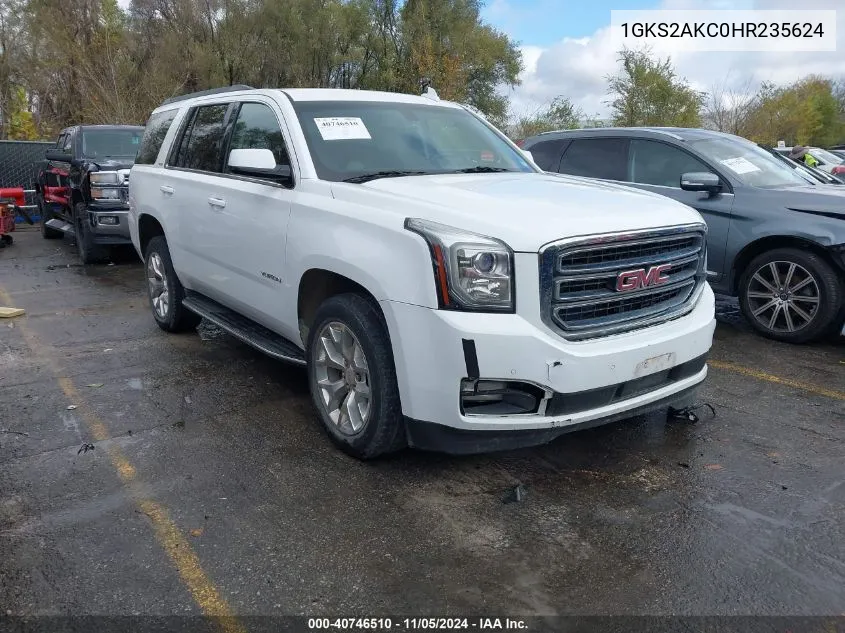 2017 GMC Yukon Sle VIN: 1GKS2AKC0HR235624 Lot: 40746510