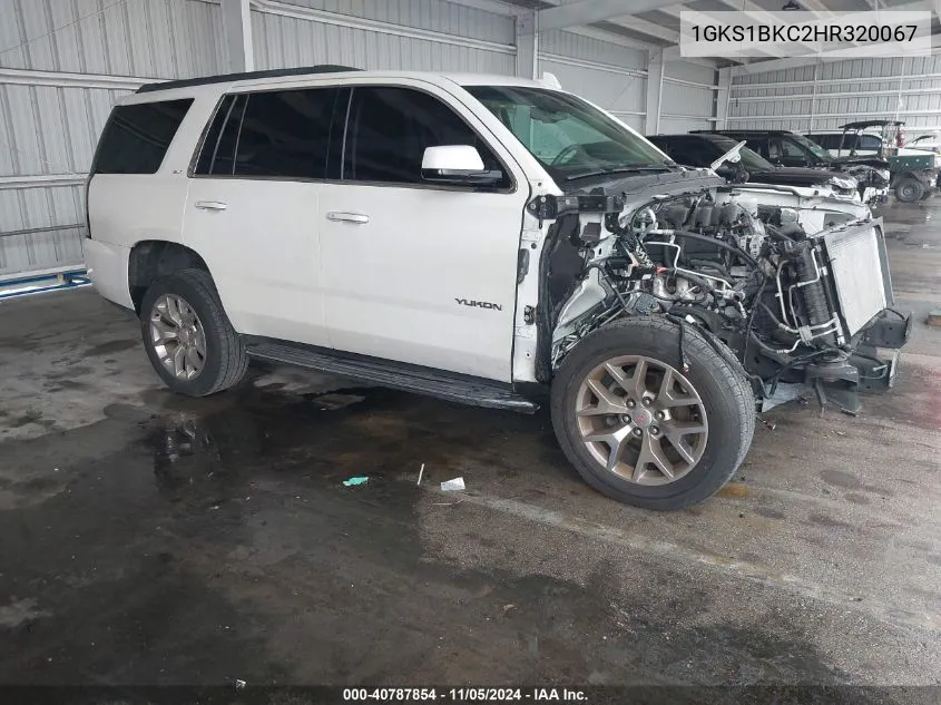 2017 GMC Yukon Slt VIN: 1GKS1BKC2HR320067 Lot: 40787854